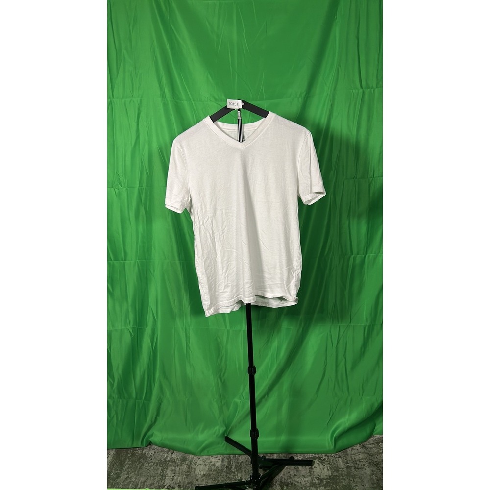 Gap Mens Standard Fit V-Neck 100% Organic Cotton T-Shirt White Size M